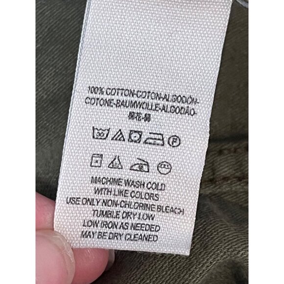 Free People Women’s Army Green Military Style Jacket With Button Closures & Mult - Picture 8 of 11